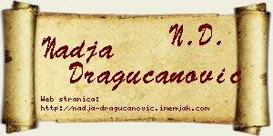 Nadja Dragucanović vizit kartica